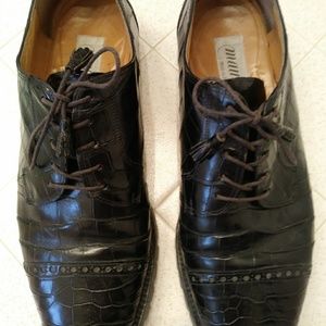 $1,200.00 Black Crocodile Shoes Size 11